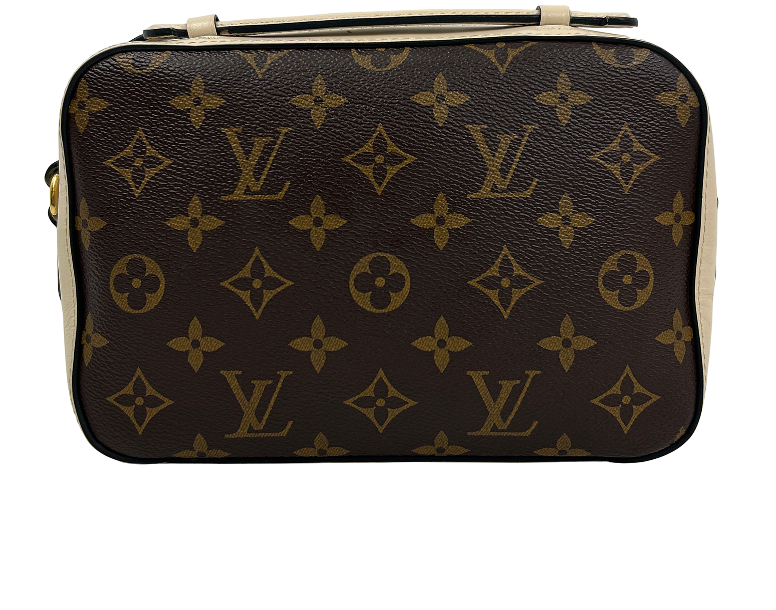 Saintonge Bandolera, 850&euro;, Bolso, Blanco/Marrón, Animal - Piel/Canvas - General, Vista trasera